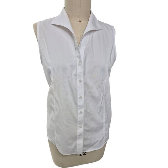 Talbots Wrinkle Resistant White Cotton Sz 16 XL - Picture 1 of 6